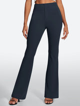 IUGA Stretchy High Waisted Pull On Bootcut Work Pants With Pockets - IUGA