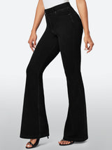 IUGA FlexDenim™ High Waisted Stretchy Pull On Flare Jeans - IUGA