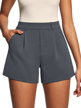 IUGA High Waisted Pleated Wide Leg Shorts - IUGA