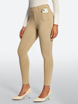 IUGA HeatLab® Fleece Lined Pull On High Waisted Dress Pants With Pockets | Affordable Yoga Leggings & Activewear by IUGA