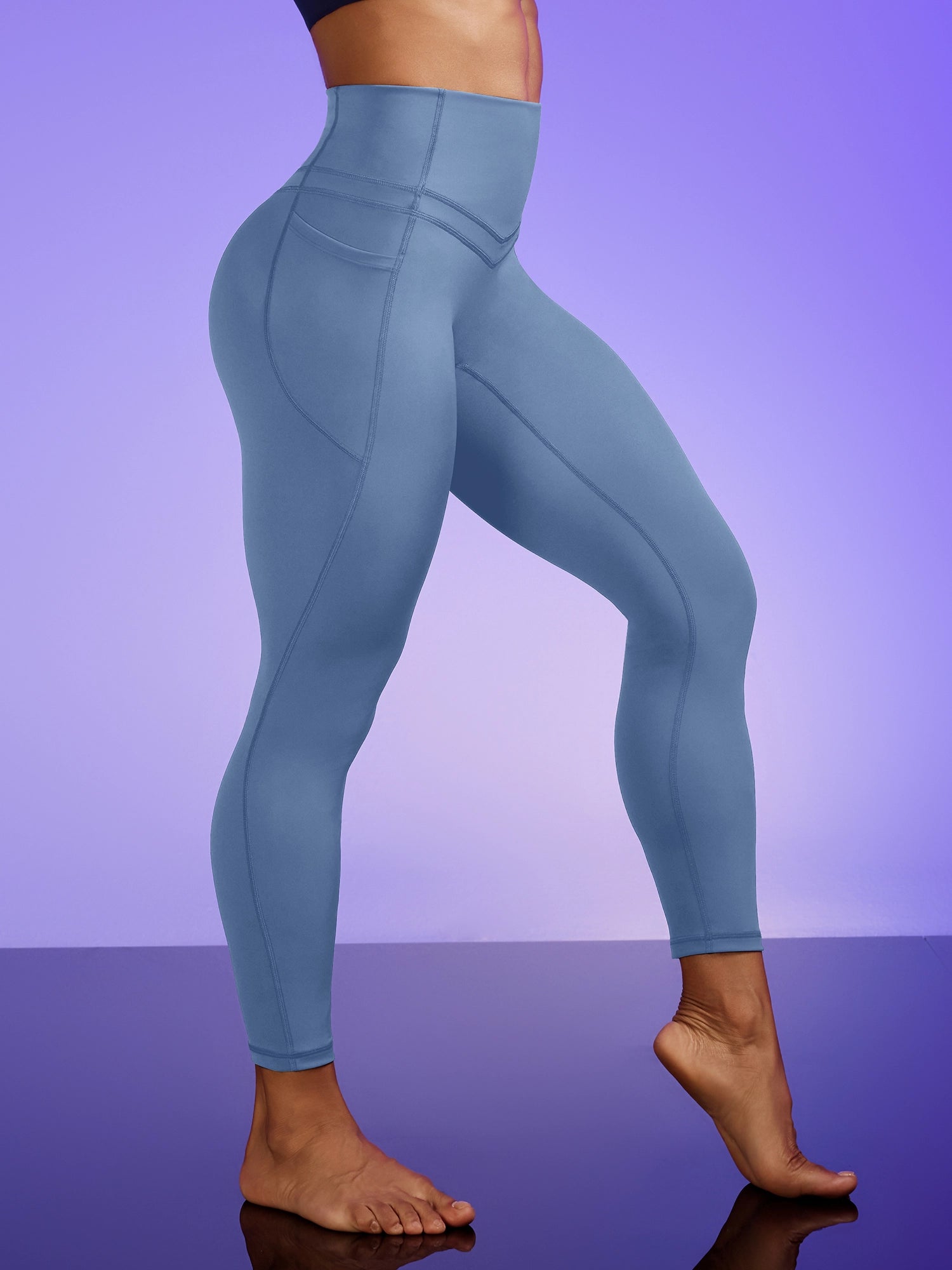 IUGA PowerTight Sandwich No Front Seam Leggings - IUGA