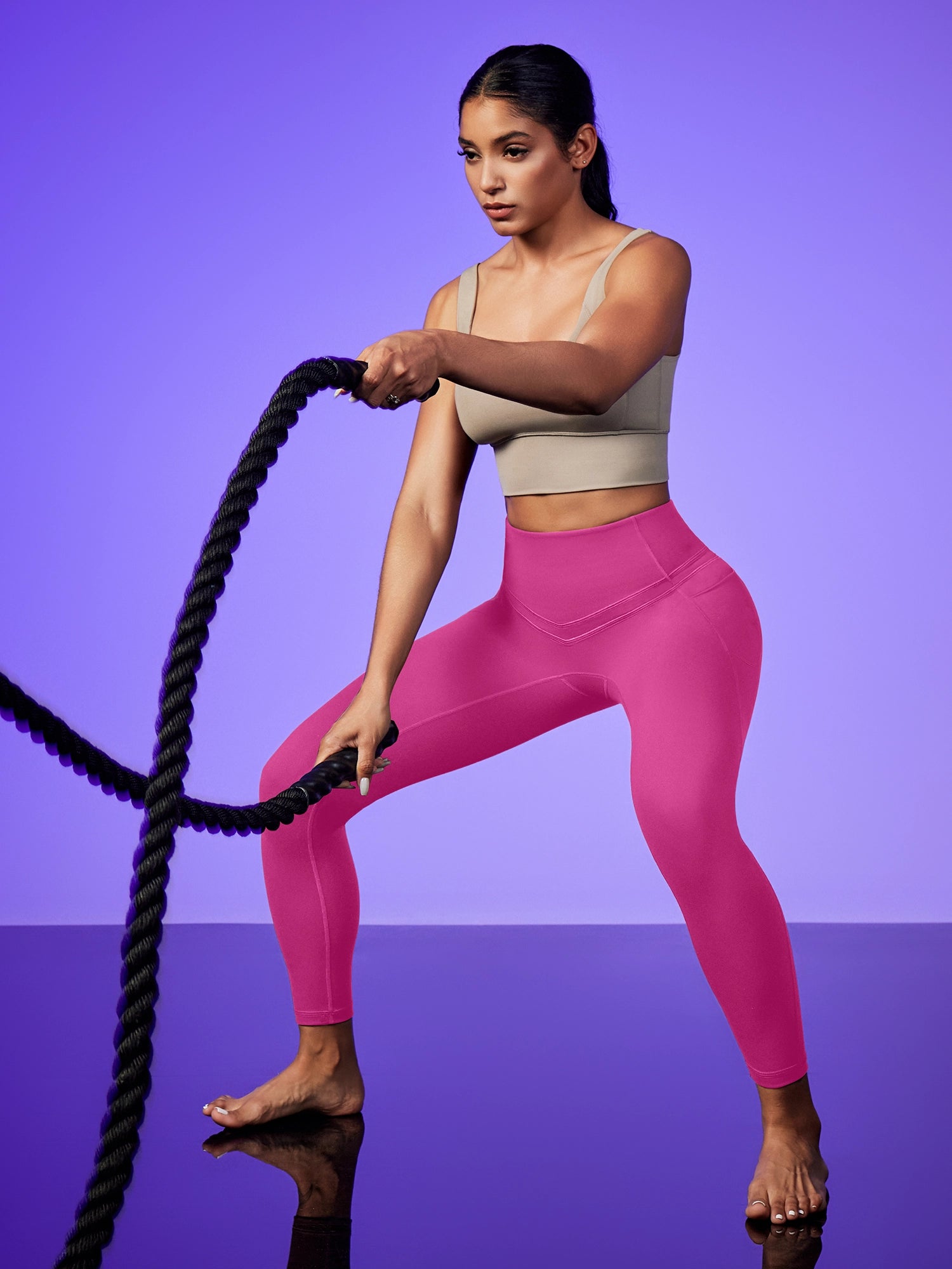 IUGA PowerTight Sandwich No Front Seam Leggings - IUGA