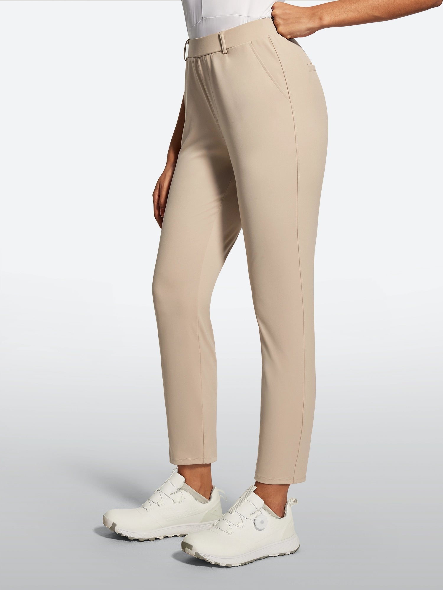 IUGA Stretchy 7/8 Ankle Pull On Work Pants With Pockets - IUGA
