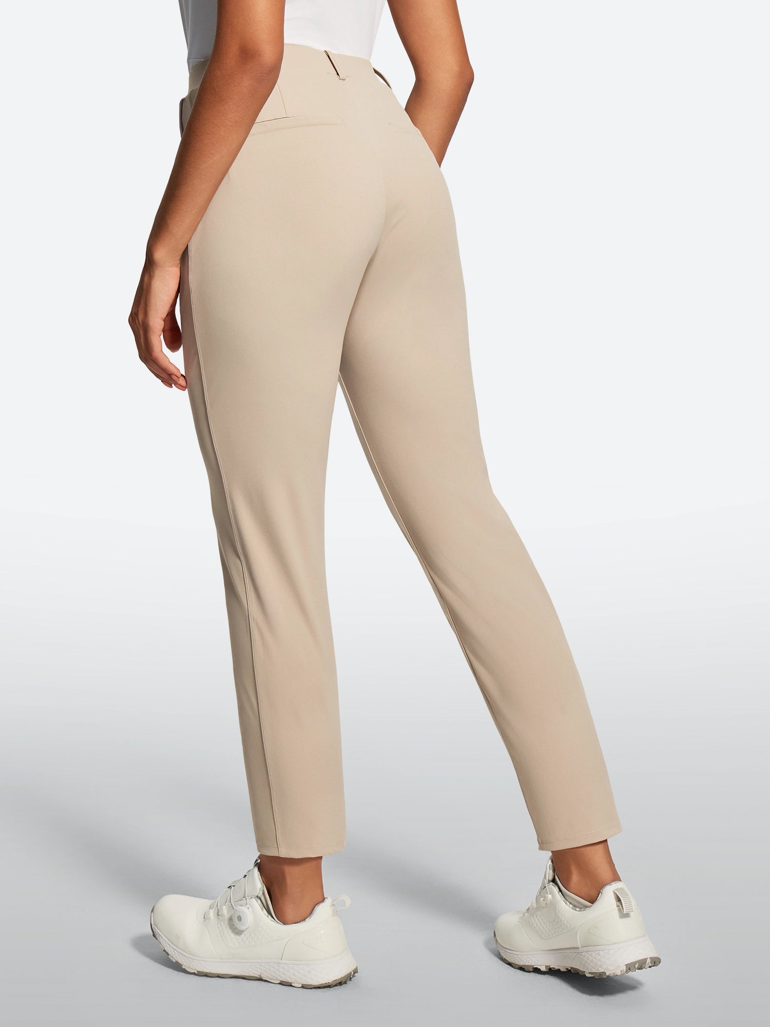 IUGA Stretchy 7/8 Ankle Pull On Work Pants With Pockets - IUGA