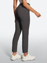 IUGA Stretchy 7/8 Ankle Pull On Work Pants With Pockets - IUGA
