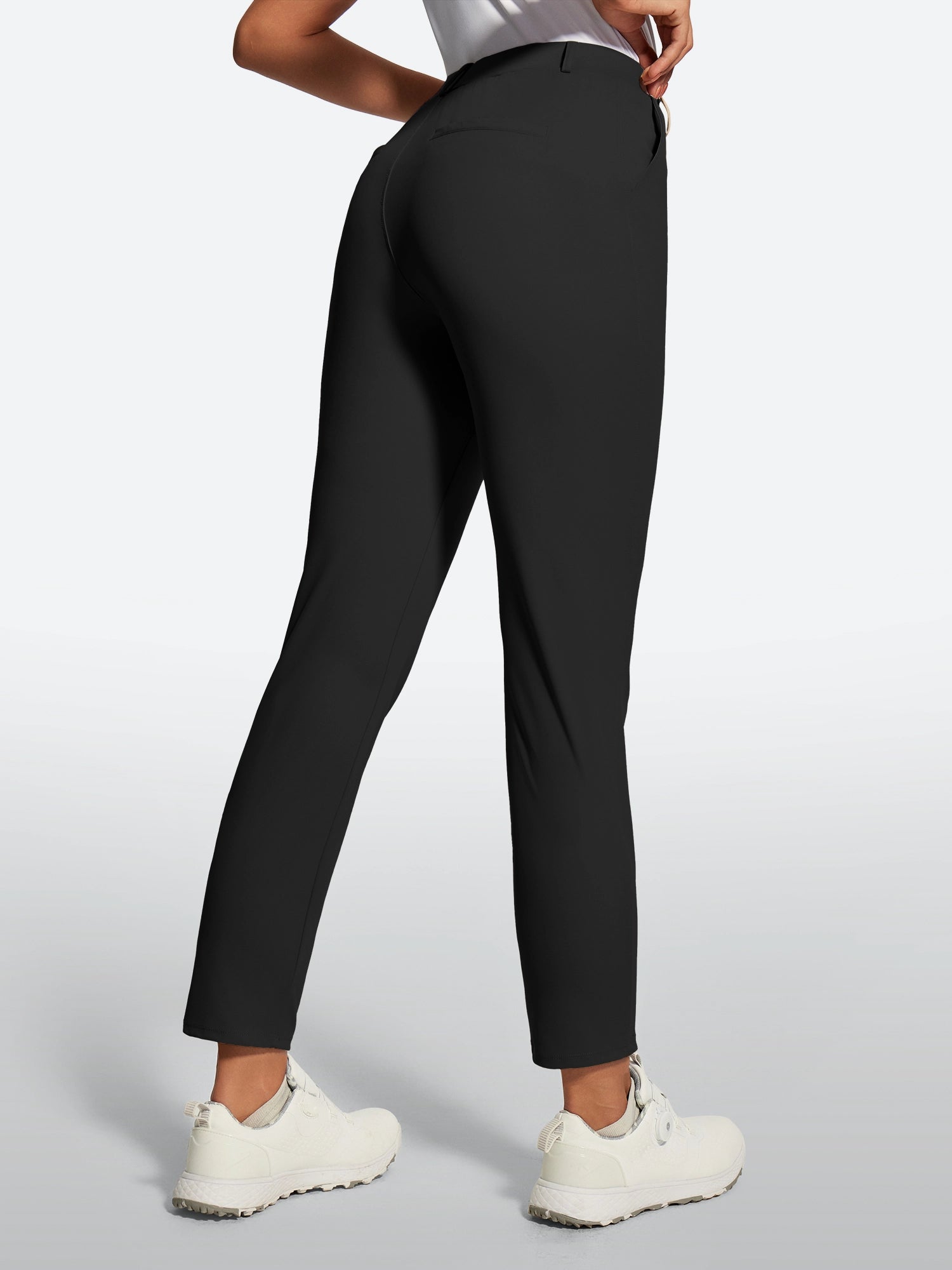 IUGA Stretchy 7/8 Ankle Pull On Work Pants With Pockets - IUGA
