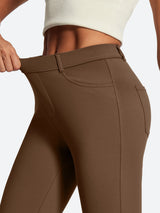 IUGA Stretchy Pull On Bootcut Work Pants With Pockets - IUGA