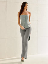 IUGA Stretchy High Waisted Pull On Bootcut Work Pants With Pockets - IUGA