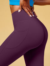 IUGA Butterlab® No Front Seam High Waisted Buttery Soft With Pockets - IUGA
