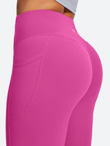 IUGA Sandwich No Front Seam Hidden Scrunch Butt Mini Flared Yoga Pants With Pockets | Affordable Yoga Leggings & Activewear by IUGA