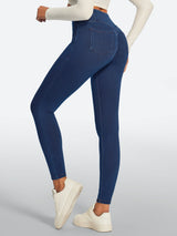 IUGA FlexDenim® High Waisted Stretchy Butt Lifting Jeggings With Pockets | Affordable Yoga Leggings & Activewear by IUGA