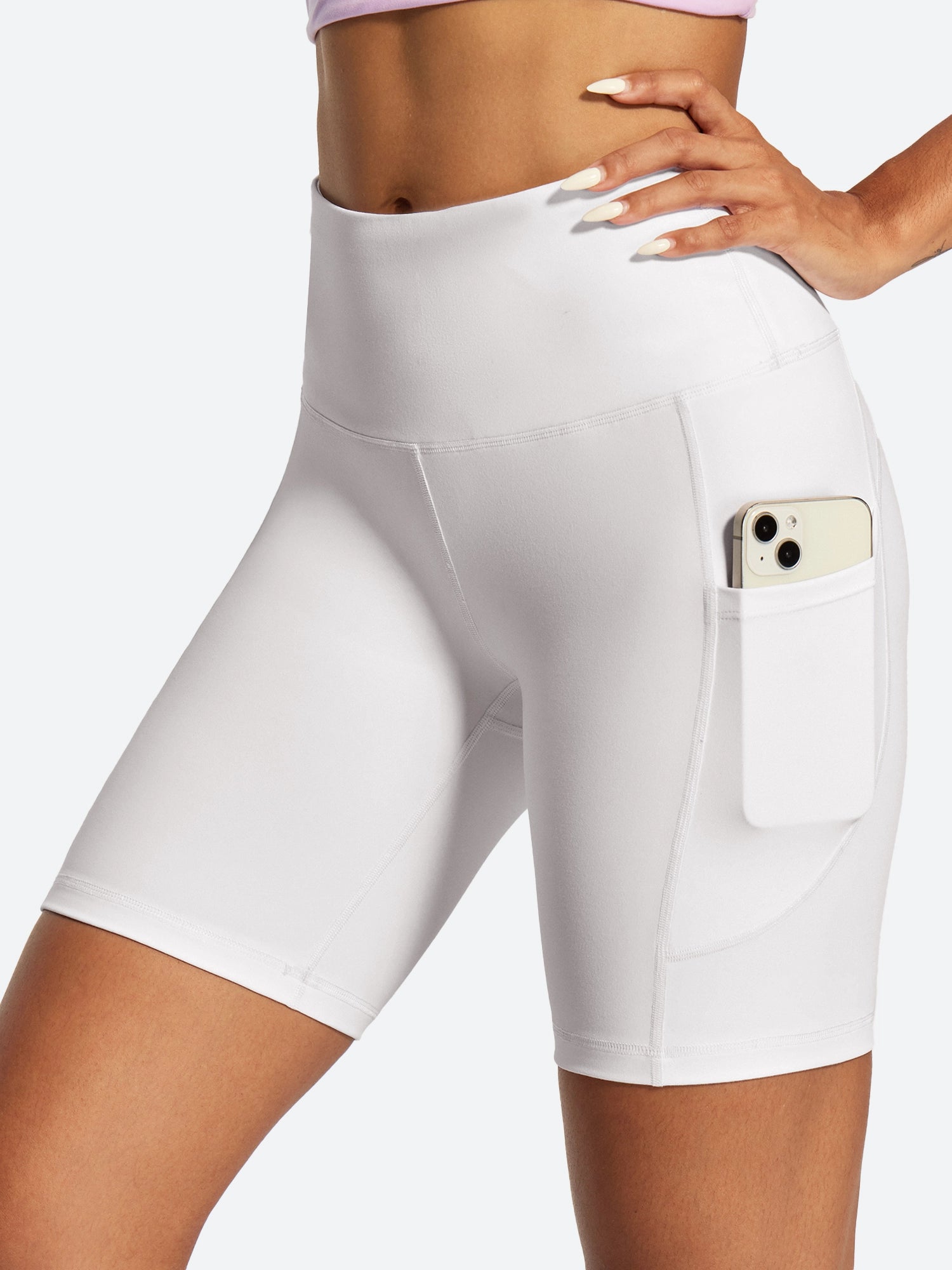 IUGA FlexTight Tummy Control Shorts With Pockets 6'' | Affordable Yoga Leggings & Activewear by IUGA