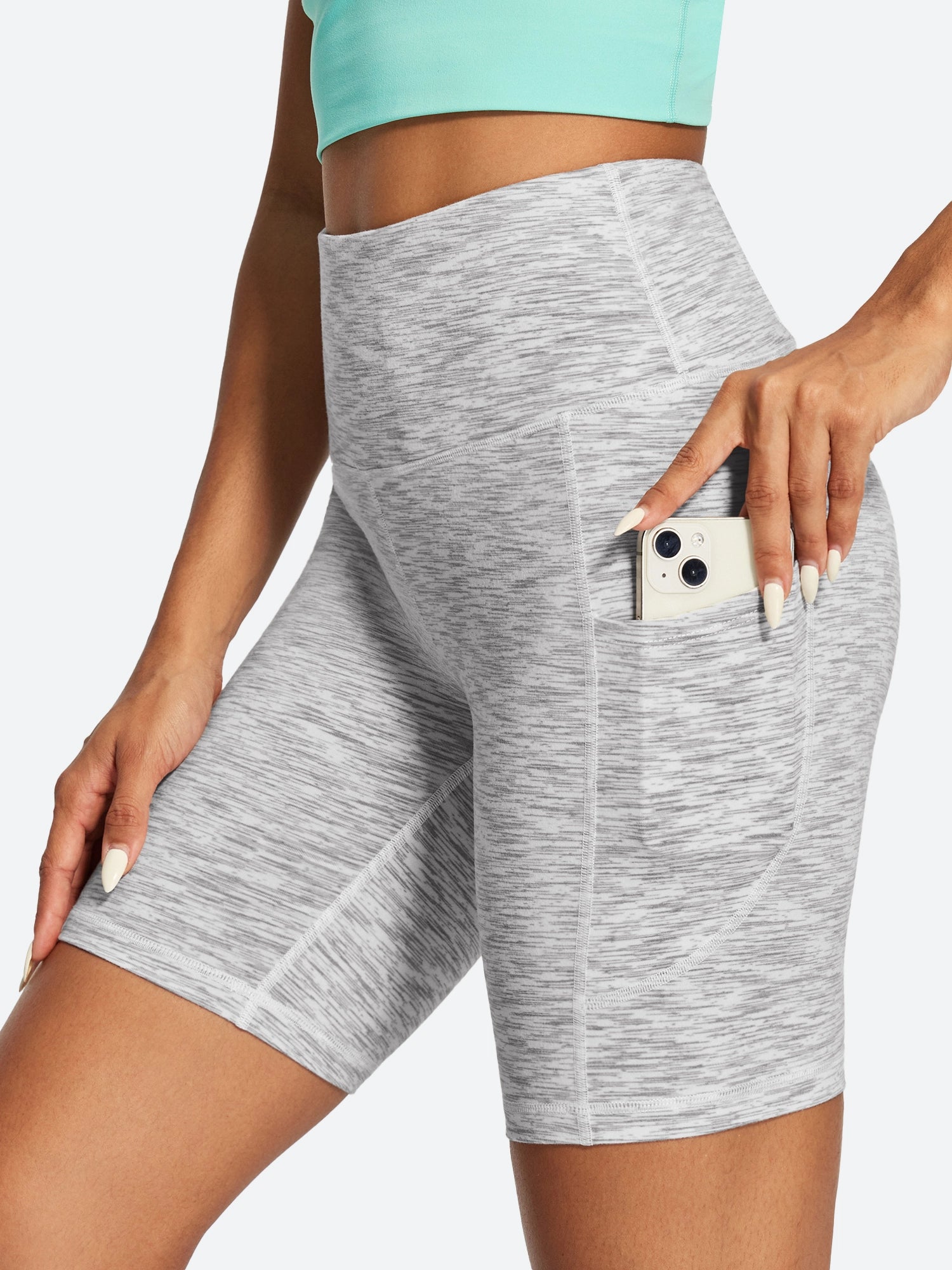 IUGA FlexTight Tummy Control Shorts With Pockets 6'' | Affordable Yoga Leggings & Activewear by IUGA