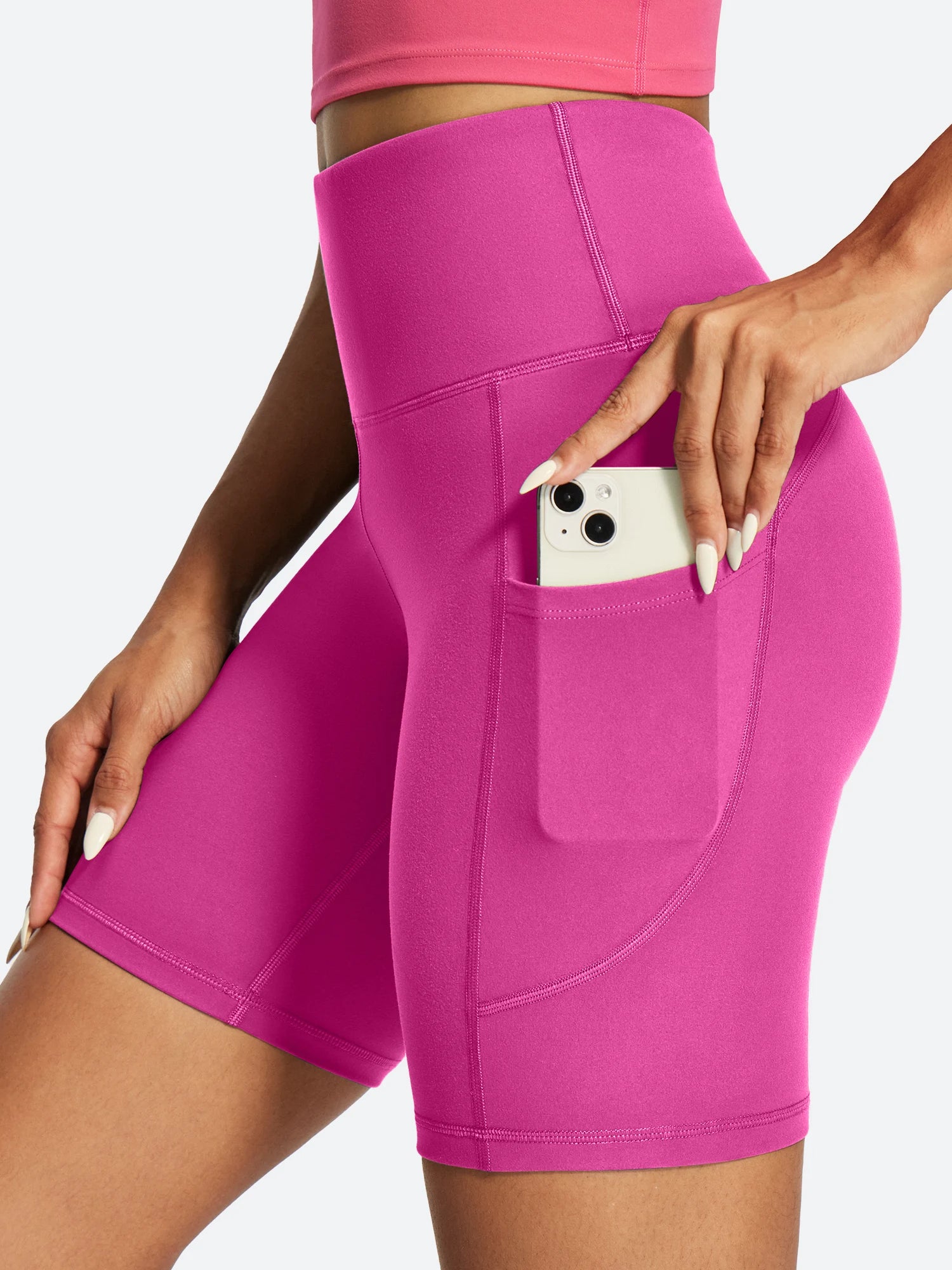 IUGA FlexTight Tummy Control Shorts With Pockets 6'' | Affordable Yoga Leggings & Activewear by IUGA