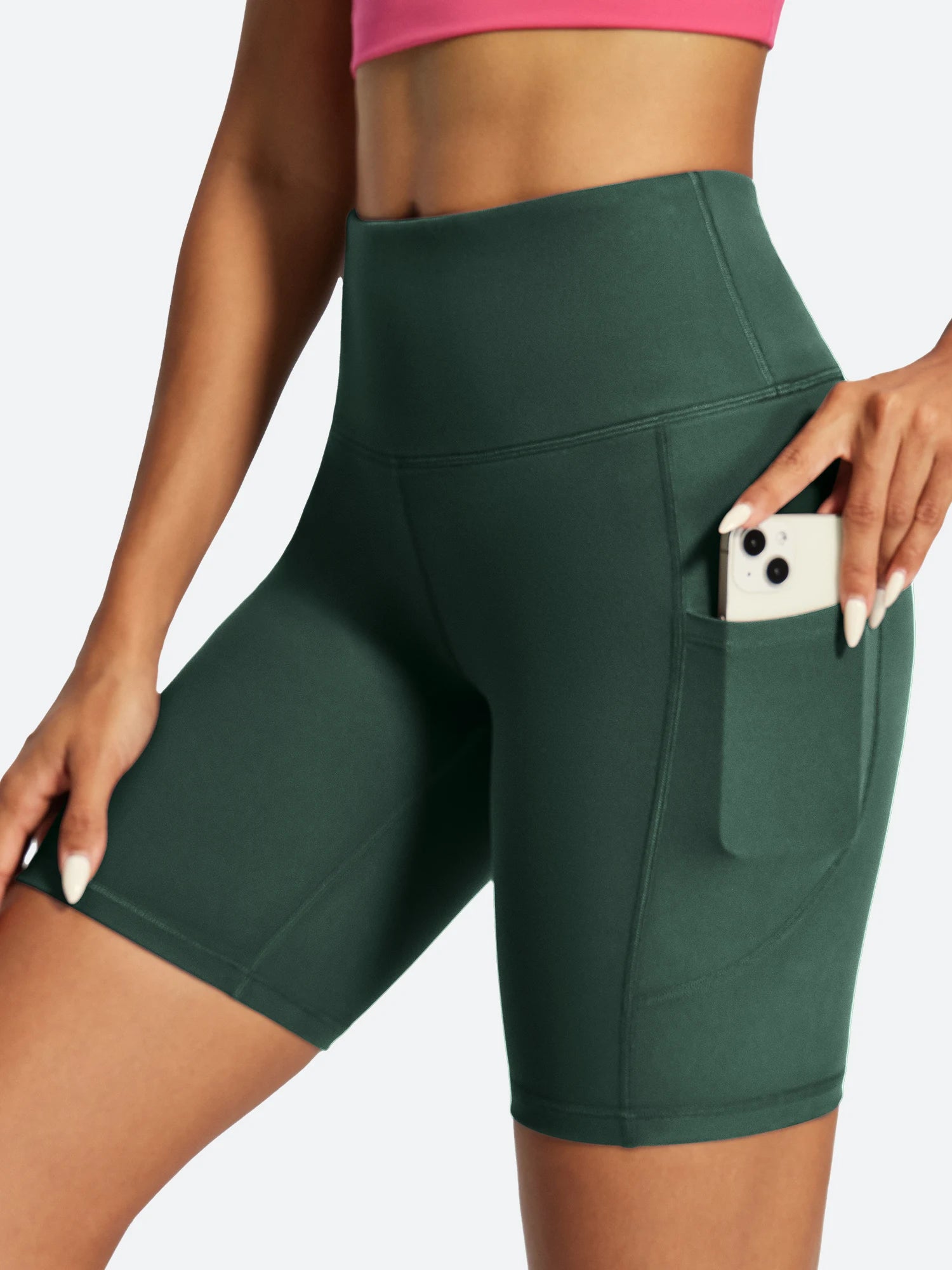IUGA FlexTight Tummy Control Shorts With Pockets 6'' | Affordable Yoga Leggings & Activewear by IUGA