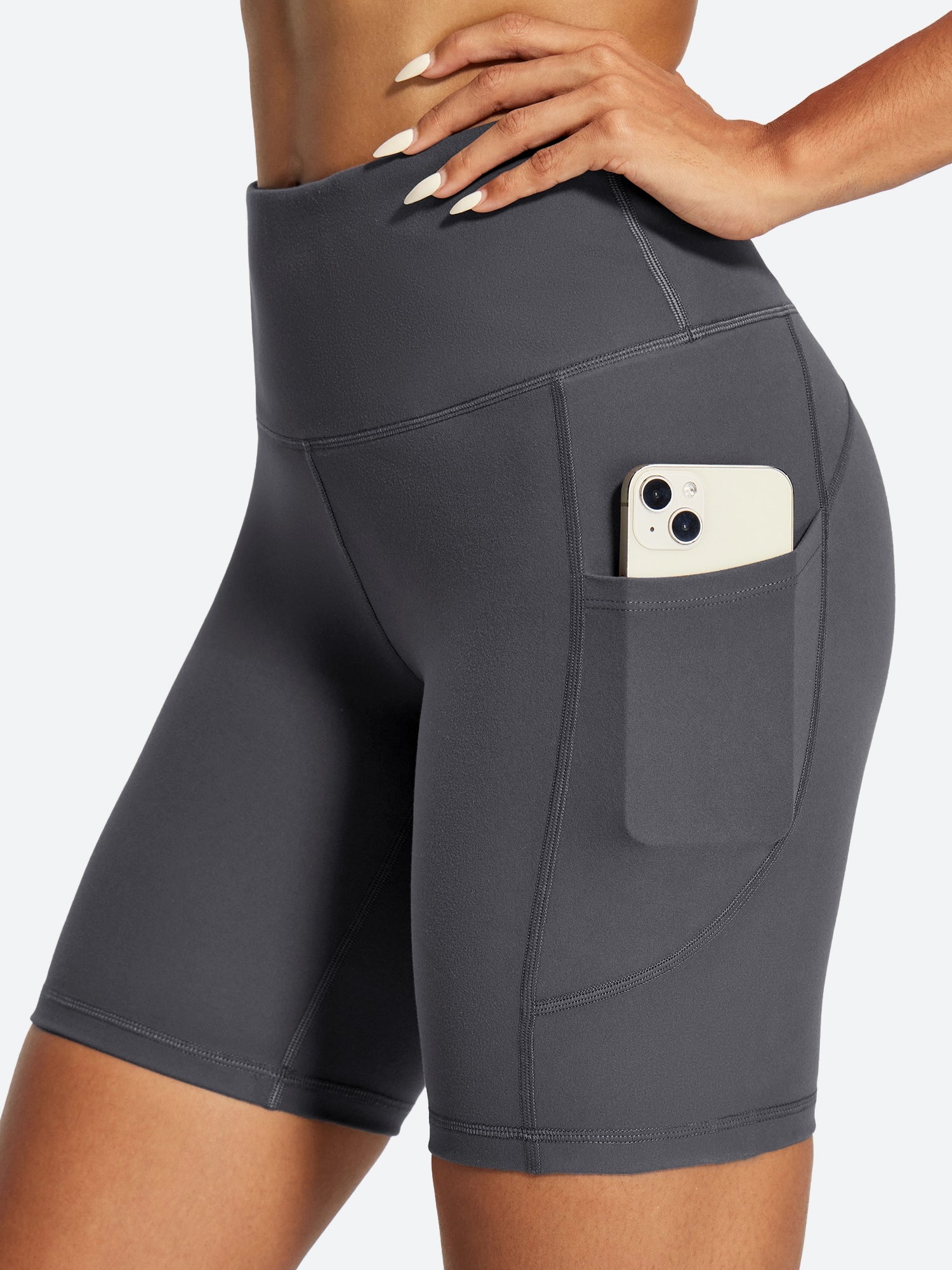 IUGA FlexTight Tummy Control Shorts With Pockets 6'' | Affordable Yoga Leggings & Activewear by IUGA
