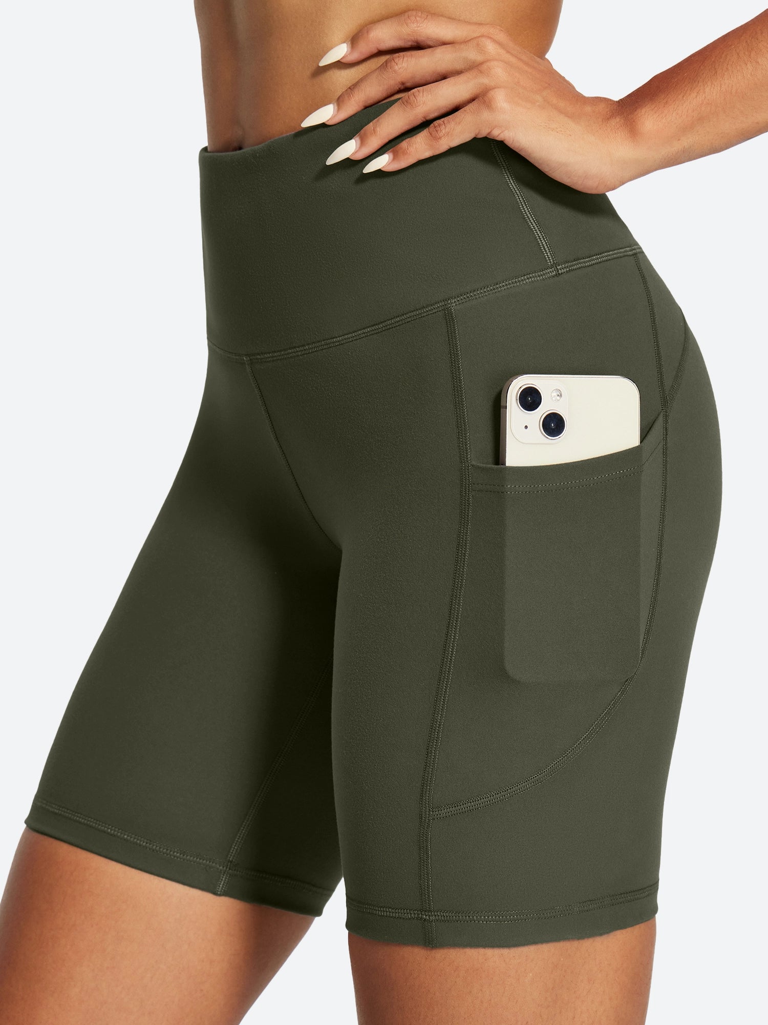 IUGA FlexTight Tummy Control Shorts With Pockets 6'' | Affordable Yoga Leggings & Activewear by IUGA