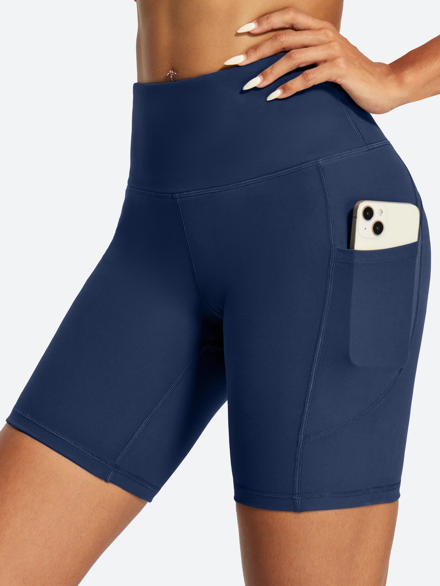 IUGA FlexTight Tummy Control Shorts With Pockets 6'' | Affordable Yoga Leggings & Activewear by IUGA
