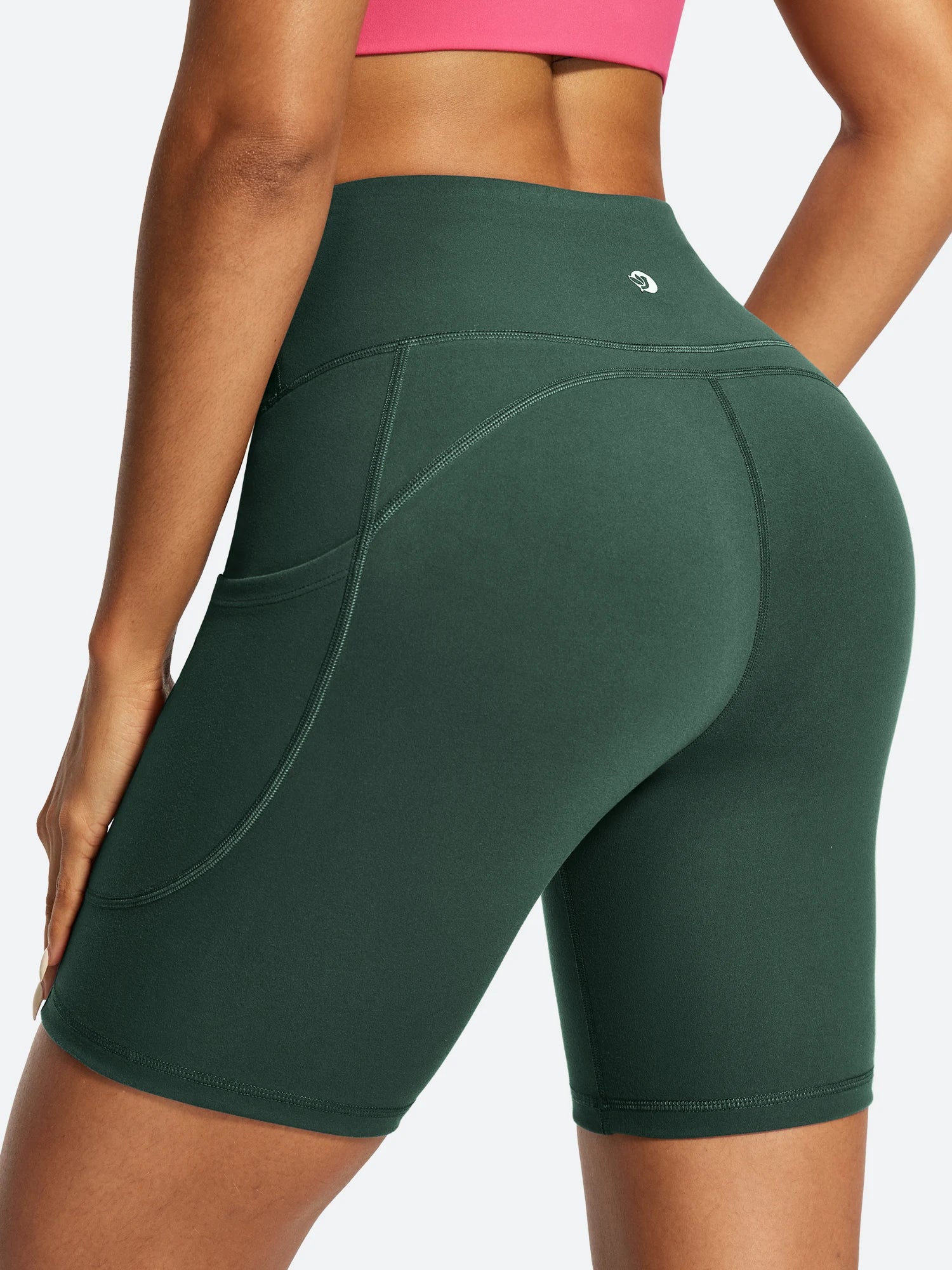 IUGA FlexTight Tummy Control Shorts With Pockets 6'' | Affordable Yoga Leggings & Activewear by IUGA