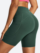 IUGA FlexTight Tummy Control Shorts With Pockets 6'' | Affordable Yoga Leggings & Activewear by IUGA