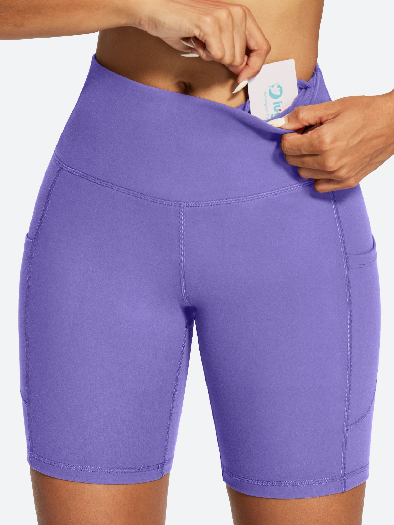 IUGA FlexTight Tummy Control Shorts With Pockets 6'' | Affordable Yoga Leggings & Activewear by IUGA