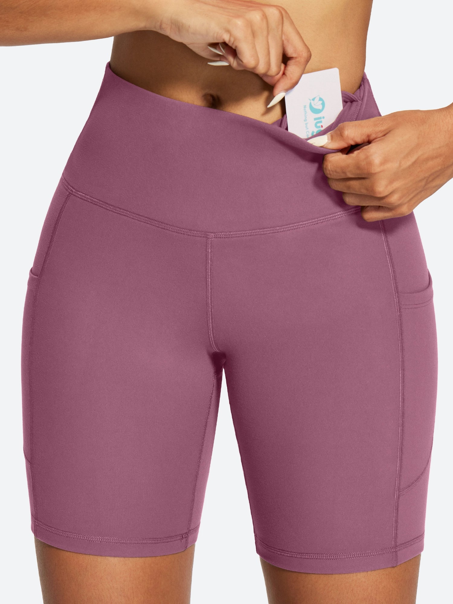 IUGA FlexTight Tummy Control Shorts With Pockets 6'' | Affordable Yoga Leggings & Activewear by IUGA