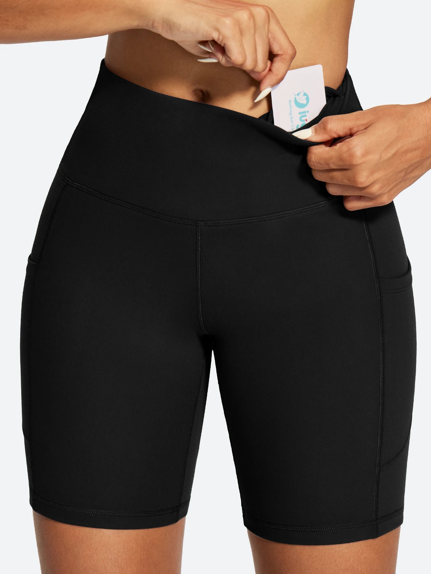 IUGA FlexTight Tummy Control Shorts With Pockets 6'' | Affordable Yoga Leggings & Activewear by IUGA
