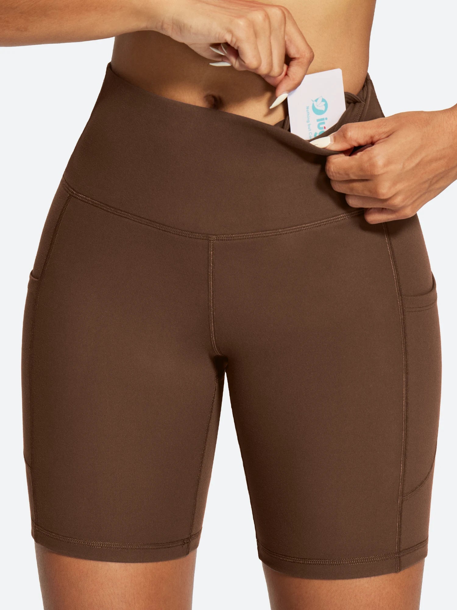 IUGA FlexTight Tummy Control Shorts With Pockets 6'' | Affordable Yoga Leggings & Activewear by IUGA