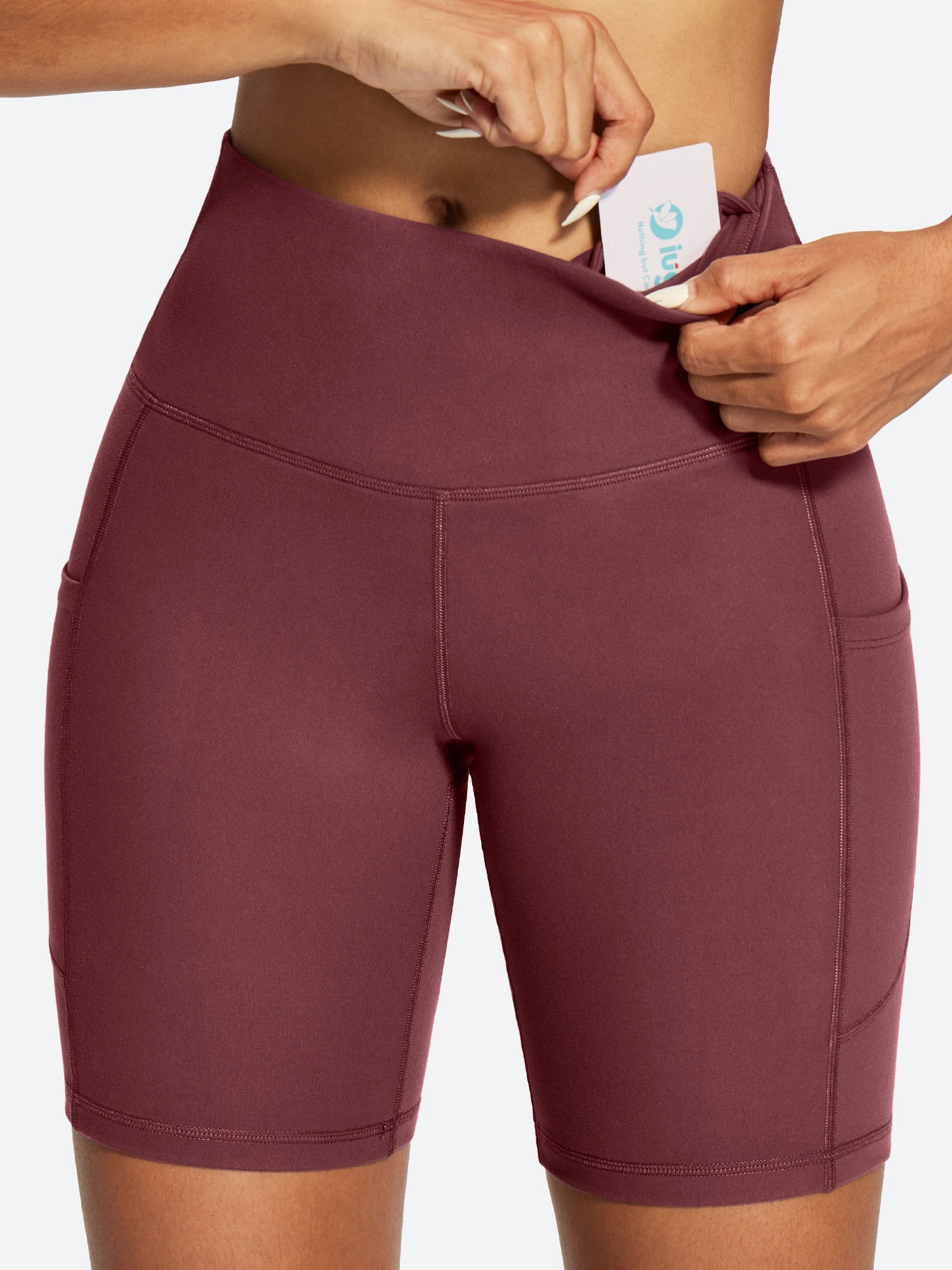 IUGA FlexTight Tummy Control Shorts With Pockets 6'' | Affordable Yoga Leggings & Activewear by IUGA
