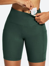 IUGA FlexTight Tummy Control Shorts With Pockets 6'' | Affordable Yoga Leggings & Activewear by IUGA