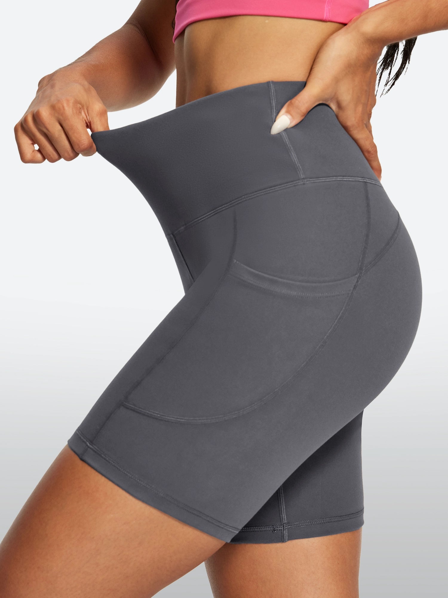 IUGA FlexTight Tummy Control Shorts With Pockets 6'' | Affordable Yoga Leggings & Activewear by IUGA