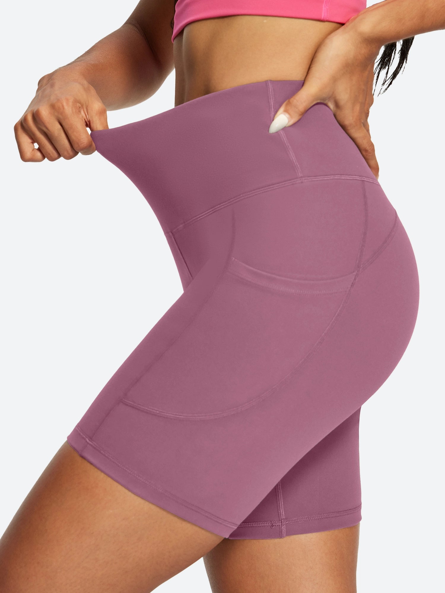 IUGA FlexTight Tummy Control Shorts With Pockets 6'' | Affordable Yoga Leggings & Activewear by IUGA