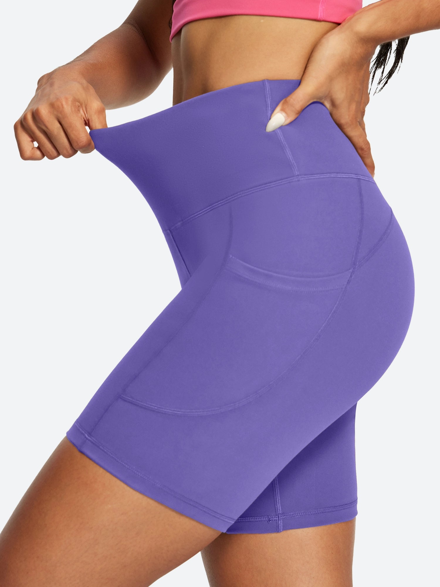IUGA FlexTight Tummy Control Shorts With Pockets 6'' | Affordable Yoga Leggings & Activewear by IUGA