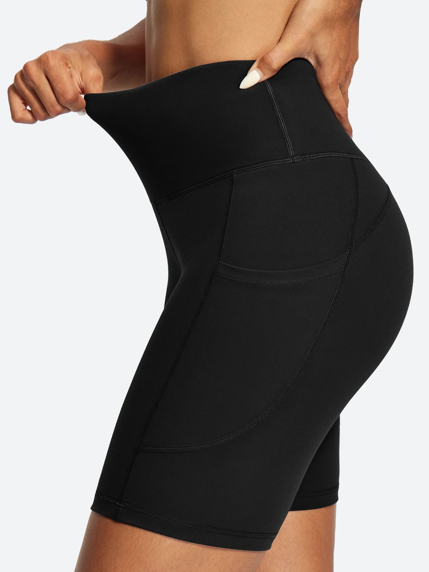 IUGA FlexTight Tummy Control Shorts With Pockets 6'' | Affordable Yoga Leggings & Activewear by IUGA