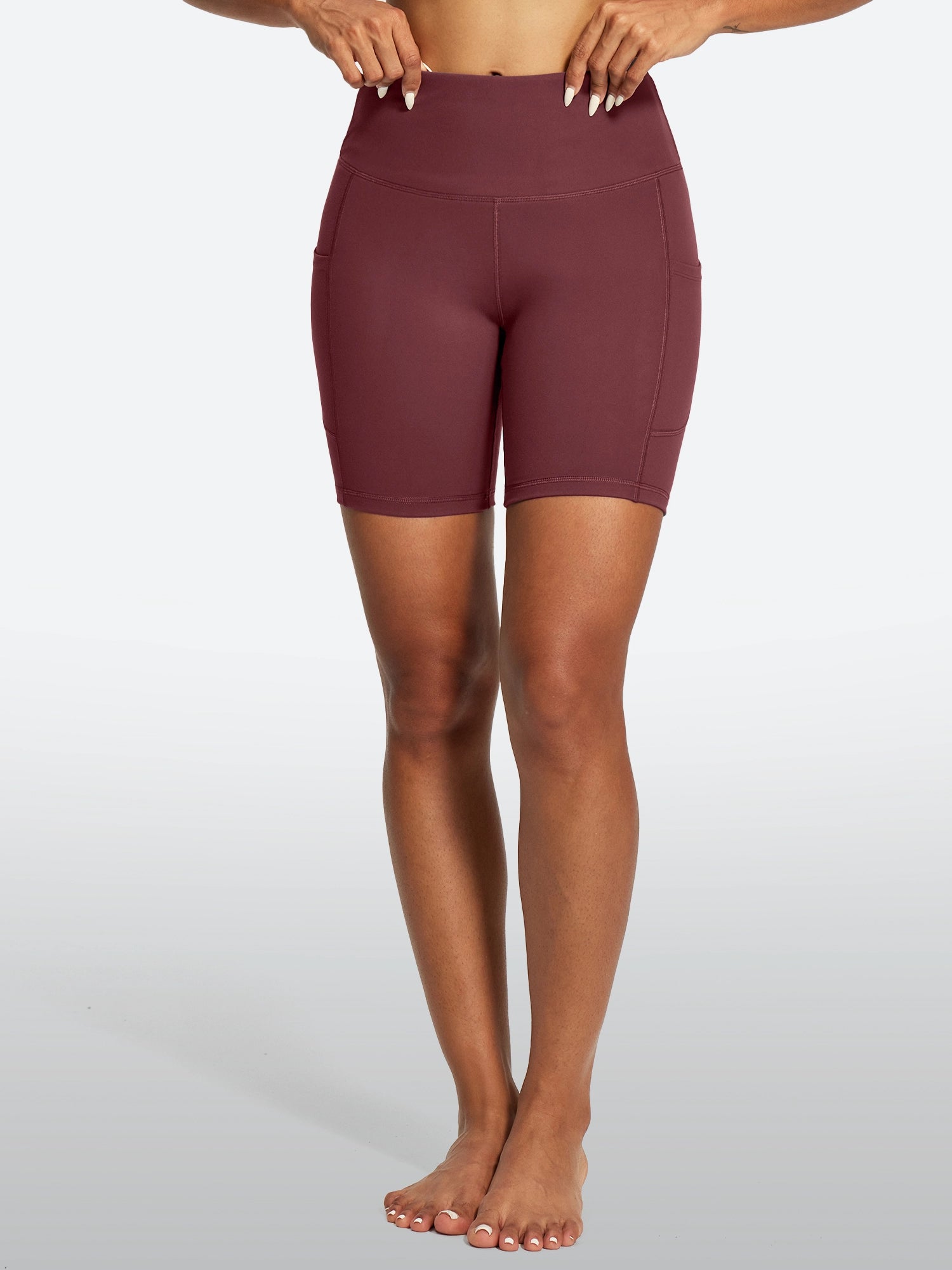 IUGA FlexTight Tummy Control Shorts With Pockets 6'' | Affordable Yoga Leggings & Activewear by IUGA