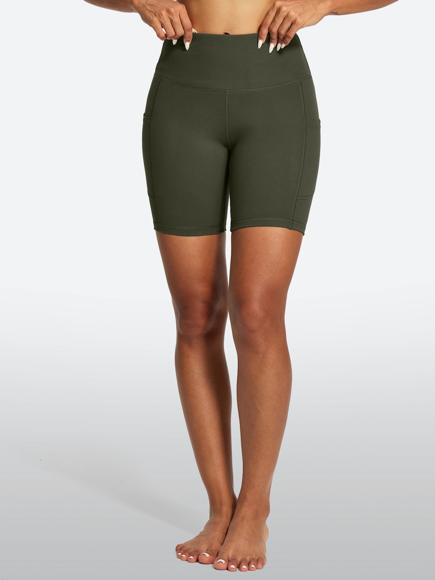 IUGA FlexTight Tummy Control Shorts With Pockets 6'' | Affordable Yoga Leggings & Activewear by IUGA