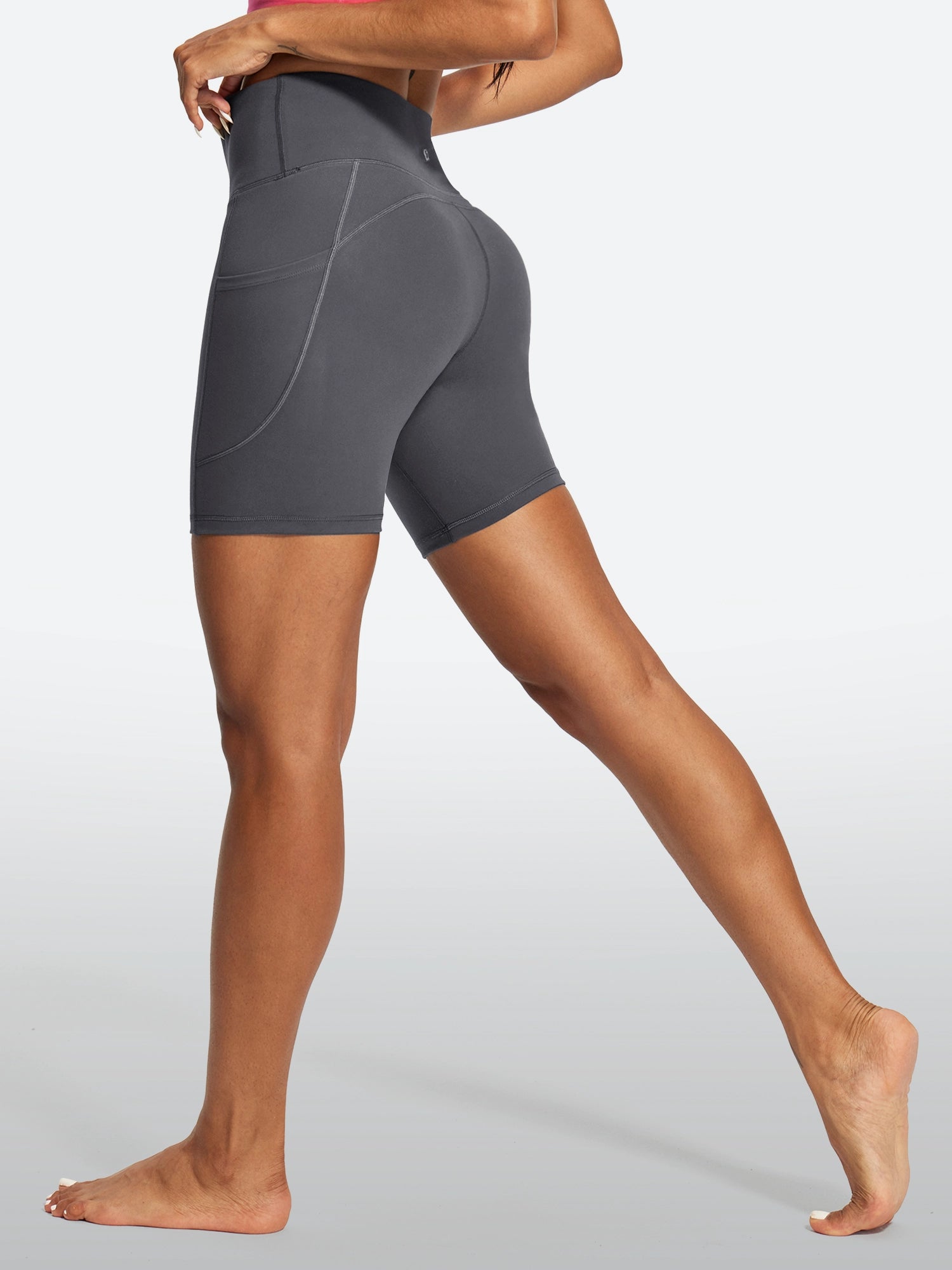 IUGA FlexTight Tummy Control Shorts With Pockets 6'' | Affordable Yoga Leggings & Activewear by IUGA