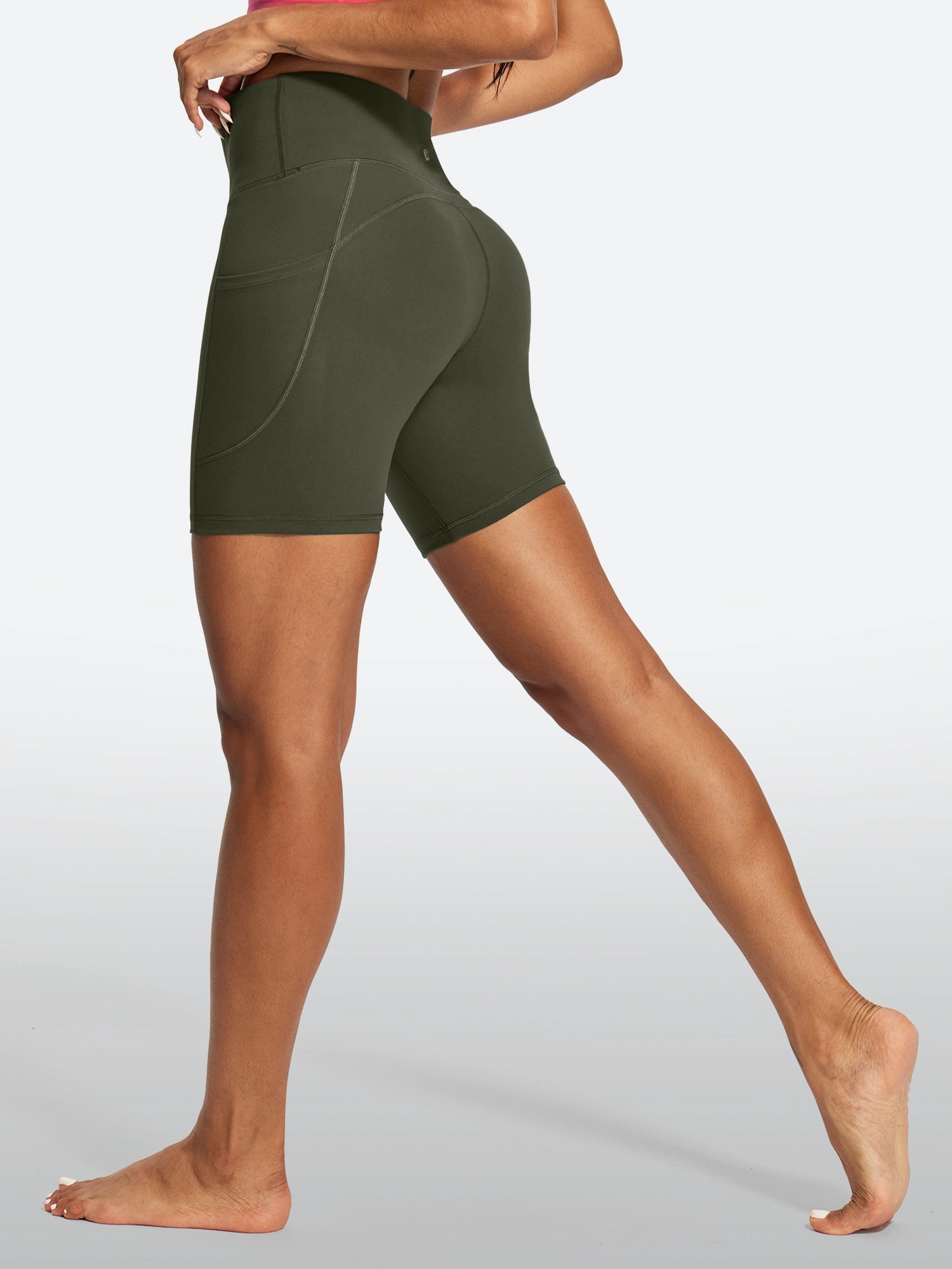 IUGA FlexTight Tummy Control Shorts With Pockets 6'' | Affordable Yoga Leggings & Activewear by IUGA