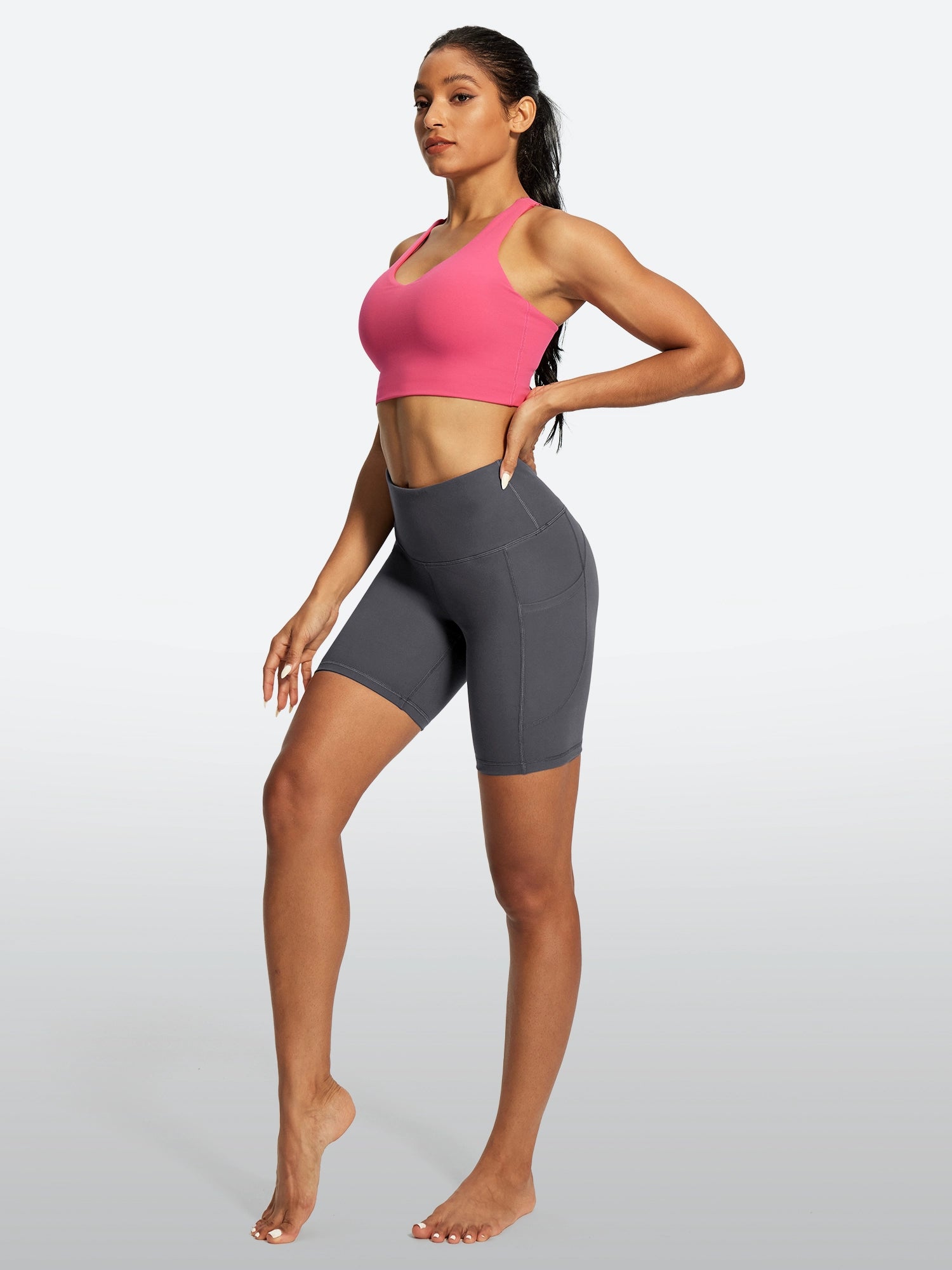 IUGA FlexTight Tummy Control Shorts With Pockets 6'' | Affordable Yoga Leggings & Activewear by IUGA