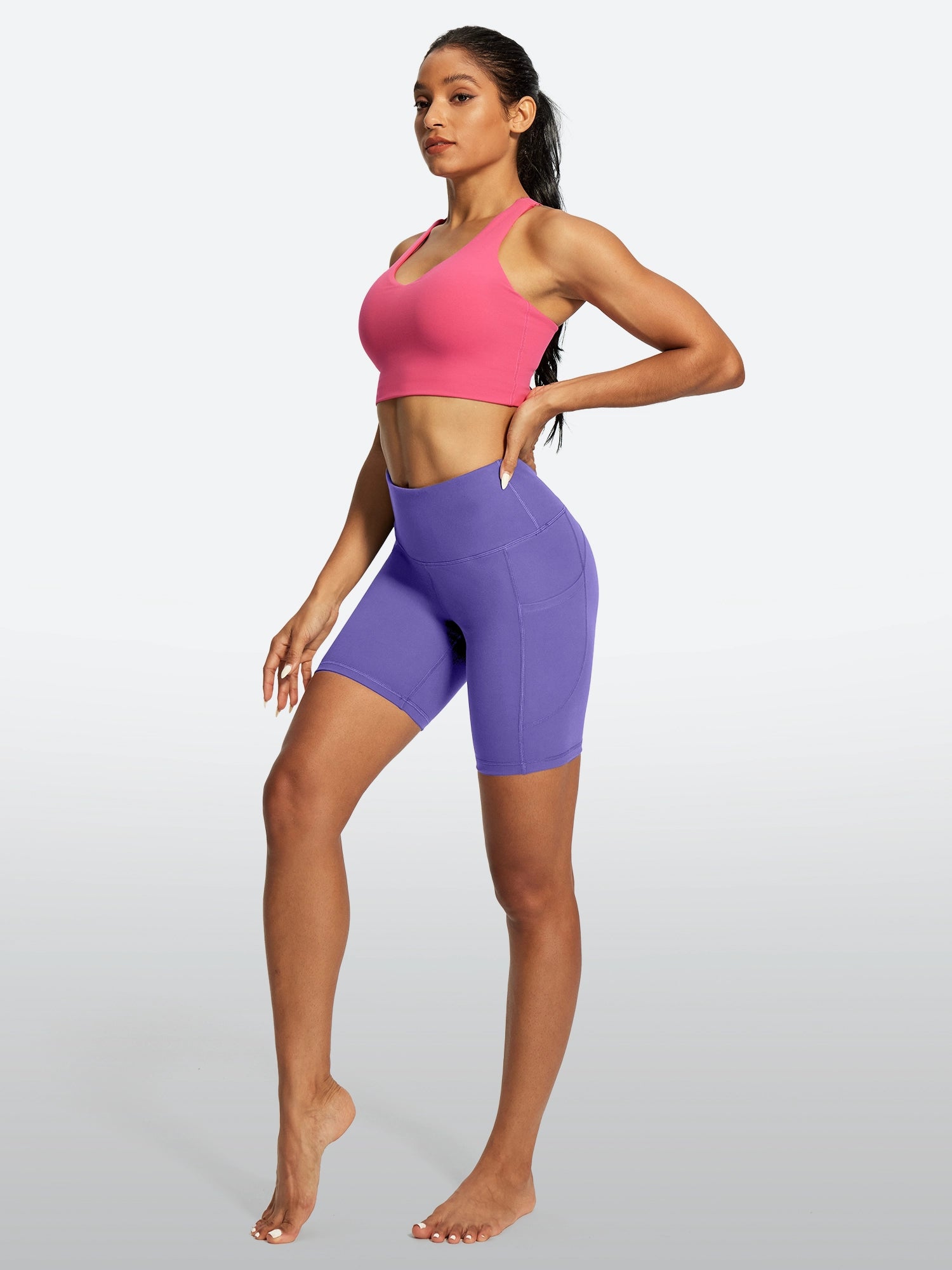 IUGA FlexTight Tummy Control Shorts With Pockets 6'' | Affordable Yoga Leggings & Activewear by IUGA