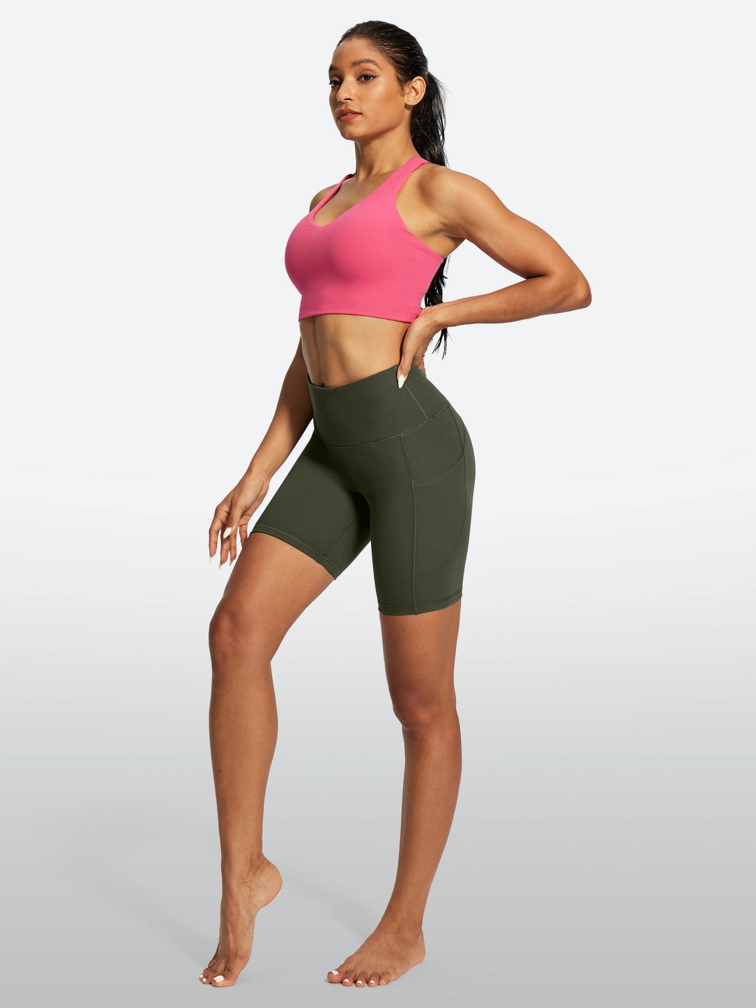 IUGA FlexTight Tummy Control Shorts With Pockets 6'' | Affordable Yoga Leggings & Activewear by IUGA