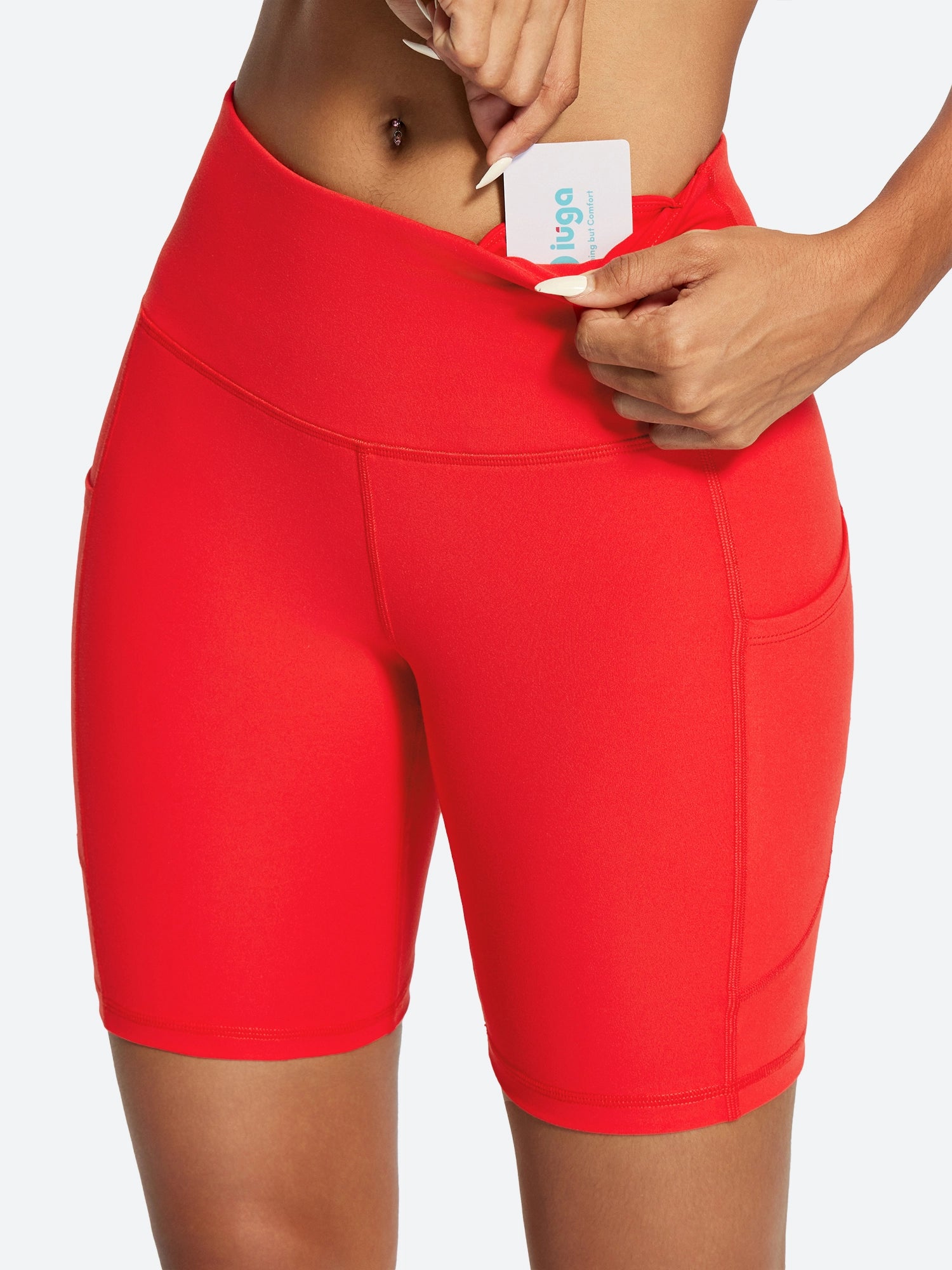 IUGA FlexTight Tummy Control Shorts With Pockets 6'' | Affordable Yoga Leggings & Activewear by IUGA