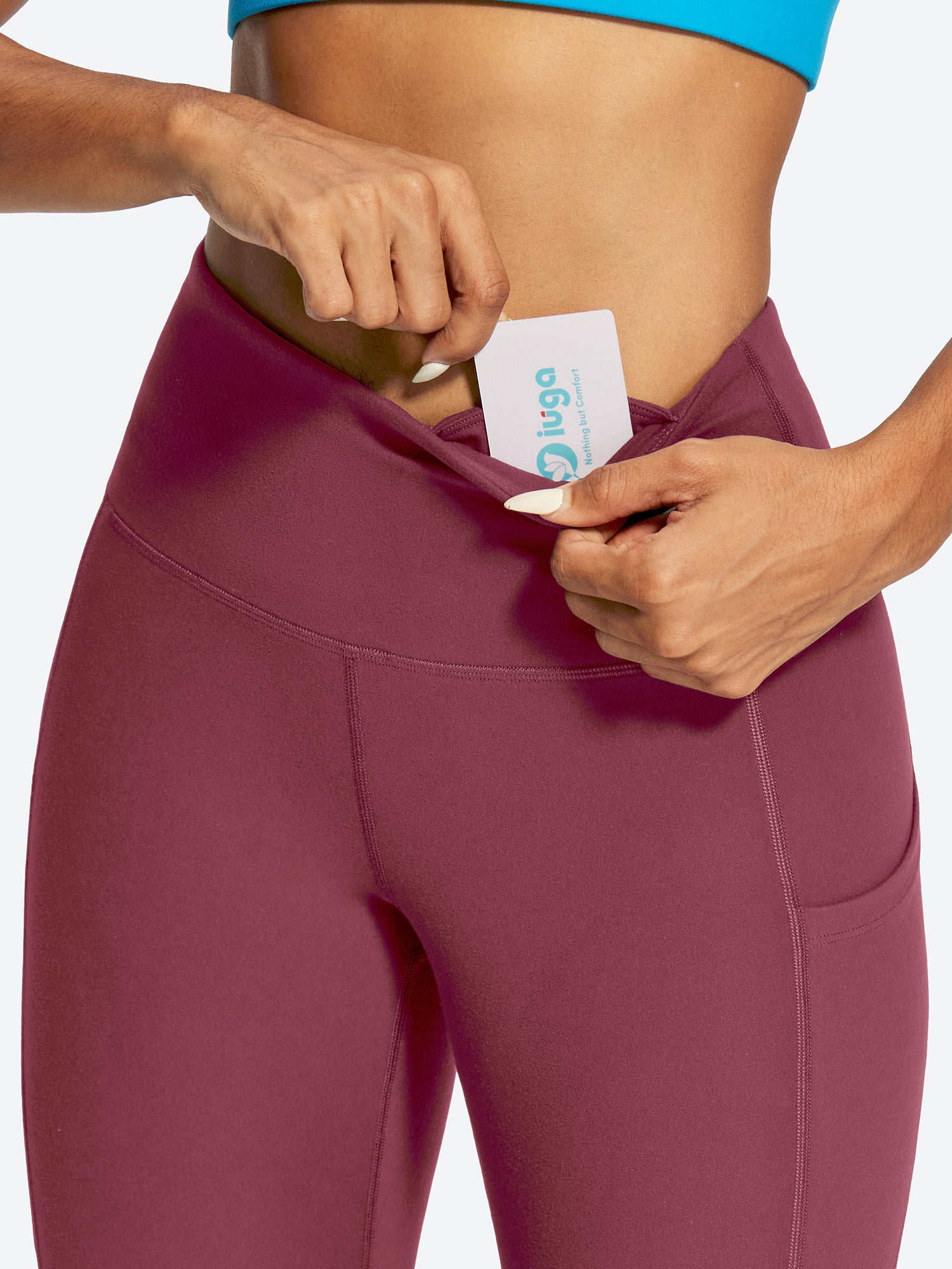 IUGA FlexTight Capris With Pockets Squat Proof | Affordable Yoga Leggings & Activewear by IUGA
