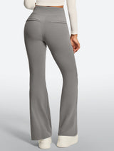 IUGA High Waist Pull On Stretchy Dress Pants With Zipper Pockets | Affordable Yoga Leggings & Activewear by IUGA