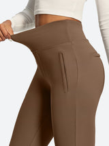 IUGA High Waist Pull On Stretchy Dress Pants With Zipper Pockets | Affordable Yoga Leggings & Activewear by IUGA
