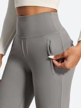 IUGA High Waist Pull On Stretchy Dress Pants With Zipper Pockets | Affordable Yoga Leggings & Activewear by IUGA