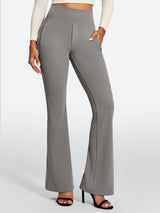 IUGA High Waist Pull On Stretchy Dress Pants With Zipper Pockets | Affordable Yoga Leggings & Activewear by IUGA