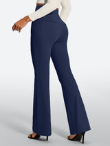 IUGA High Waist Pull On Stretchy Dress Pants With Zipper Pockets | Affordable Yoga Leggings & Activewear by IUGA