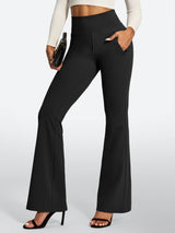 IUGA High Waist Pull On Stretchy Dress Pants With Zipper Pockets | Affordable Yoga Leggings & Activewear by IUGA