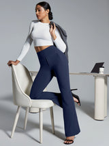 IUGA High Waist Pull On Stretchy Dress Pants With Zipper Pockets | Affordable Yoga Leggings & Activewear by IUGA